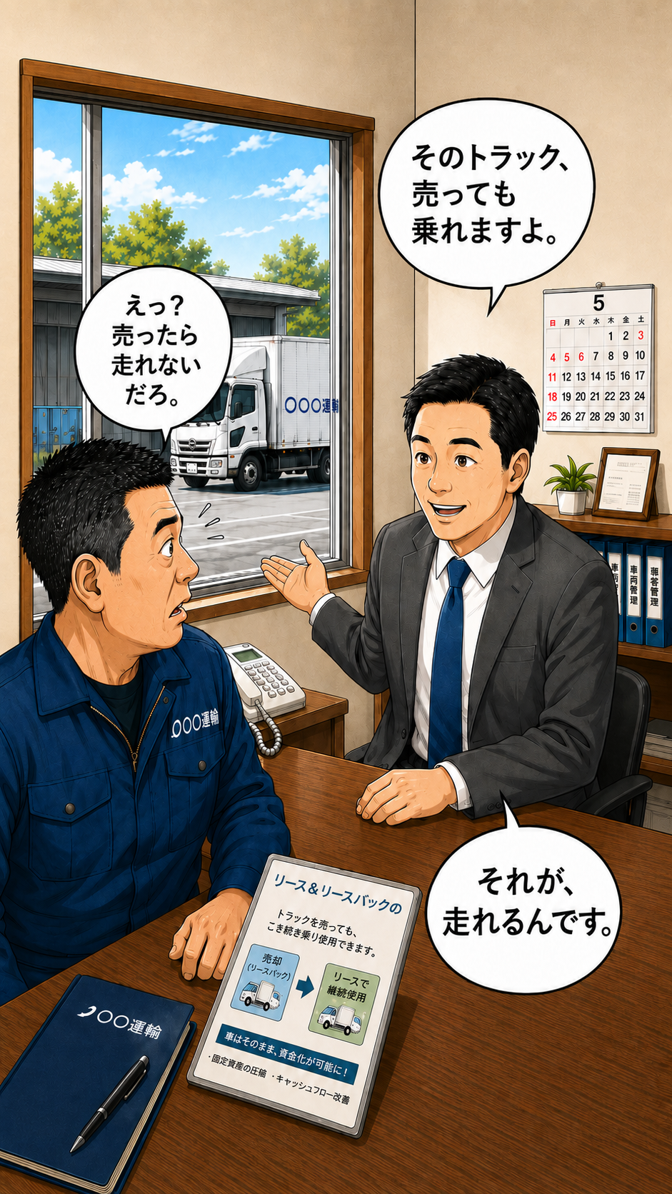 運送会社の漫画