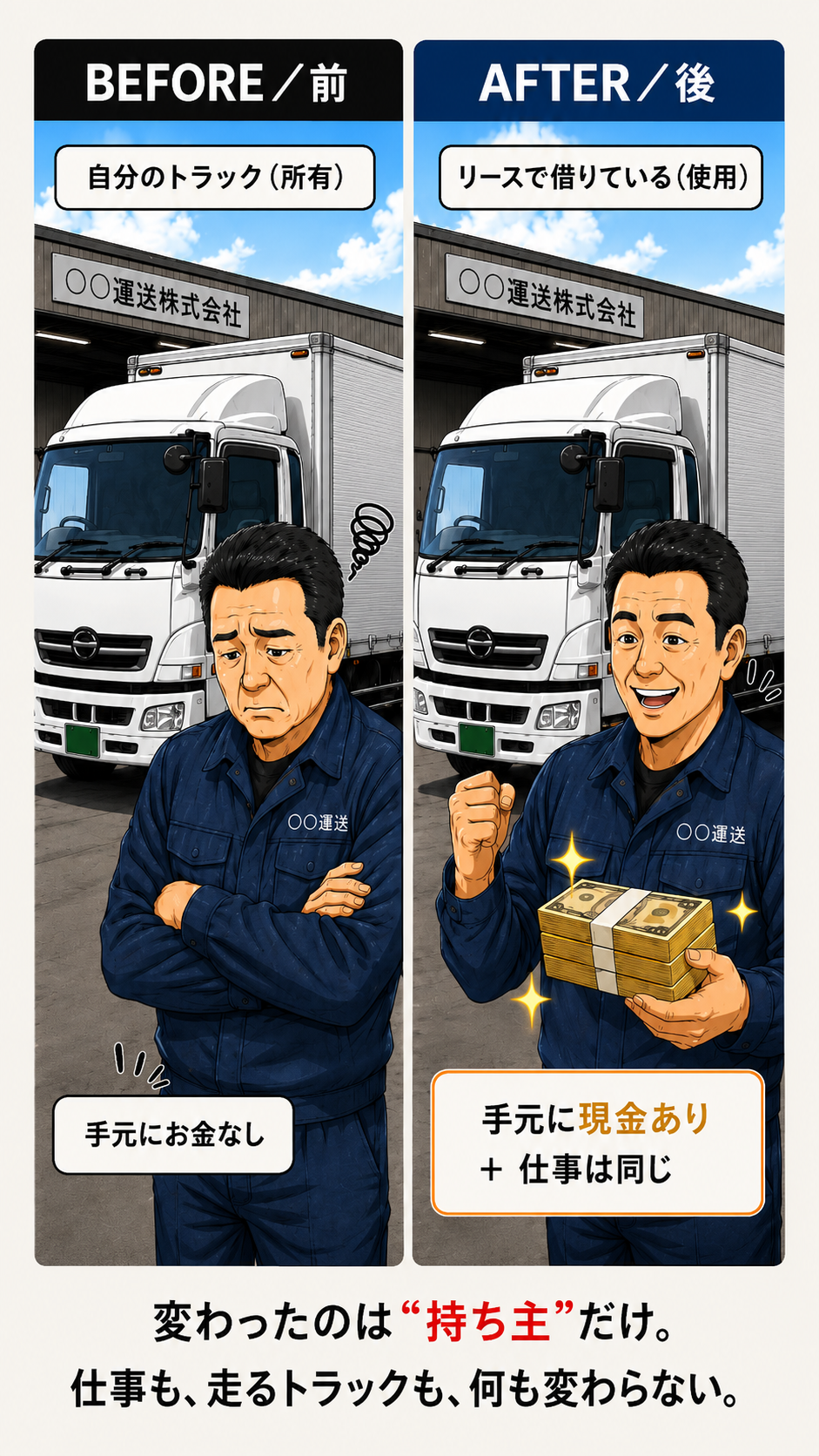 運送会社の漫画