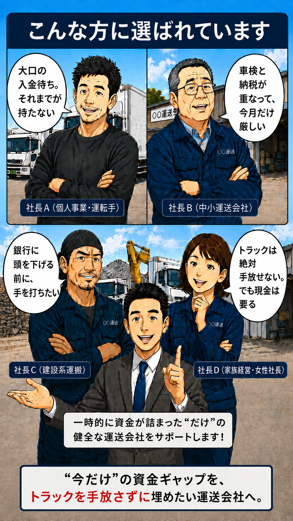 運送会社の漫画